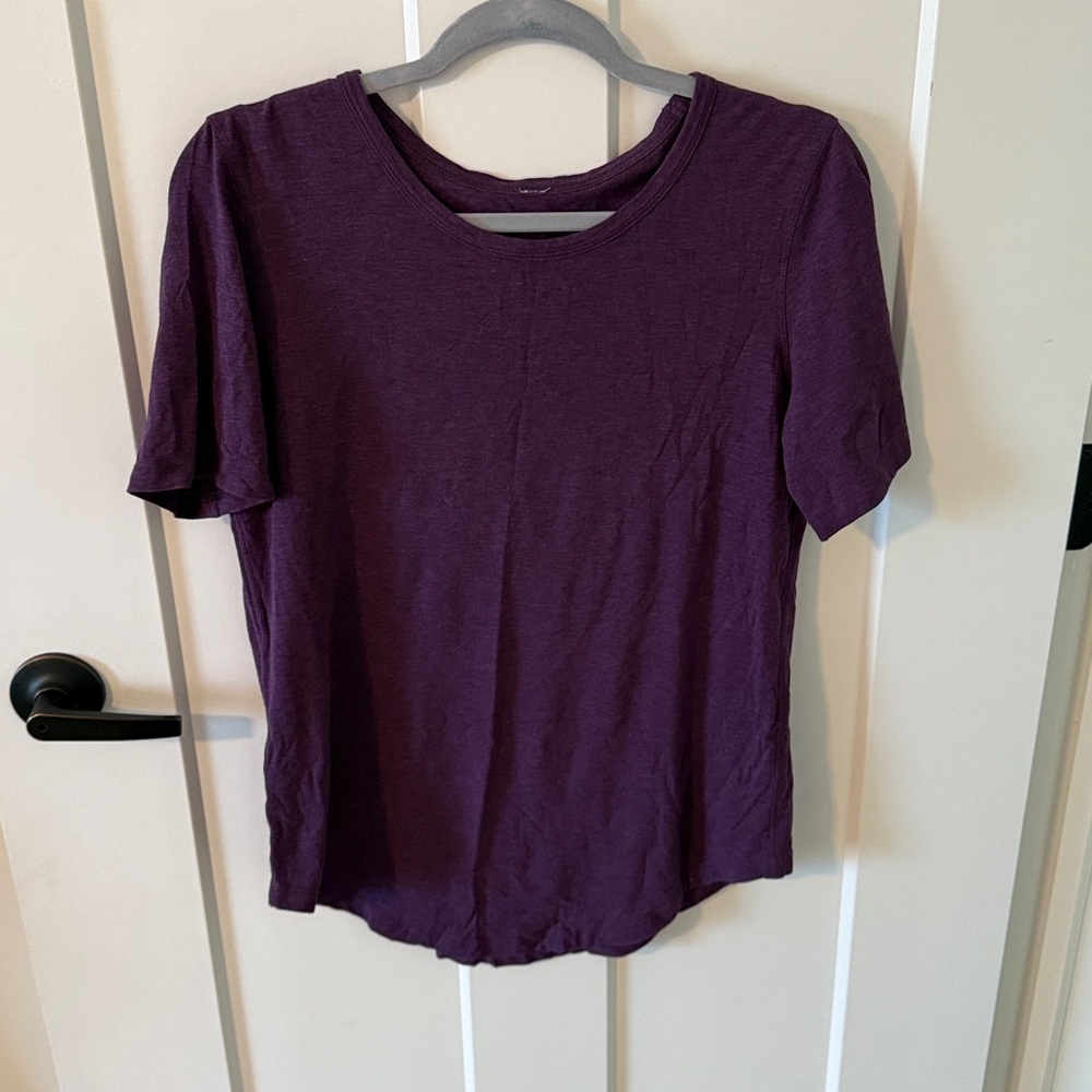 Lululemon Love Crewneck Purple Short Sleeve T-Shirt